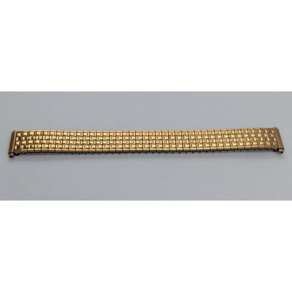 Speidel Gold Twist O Flex Stainless Steel Mens Watch Band
